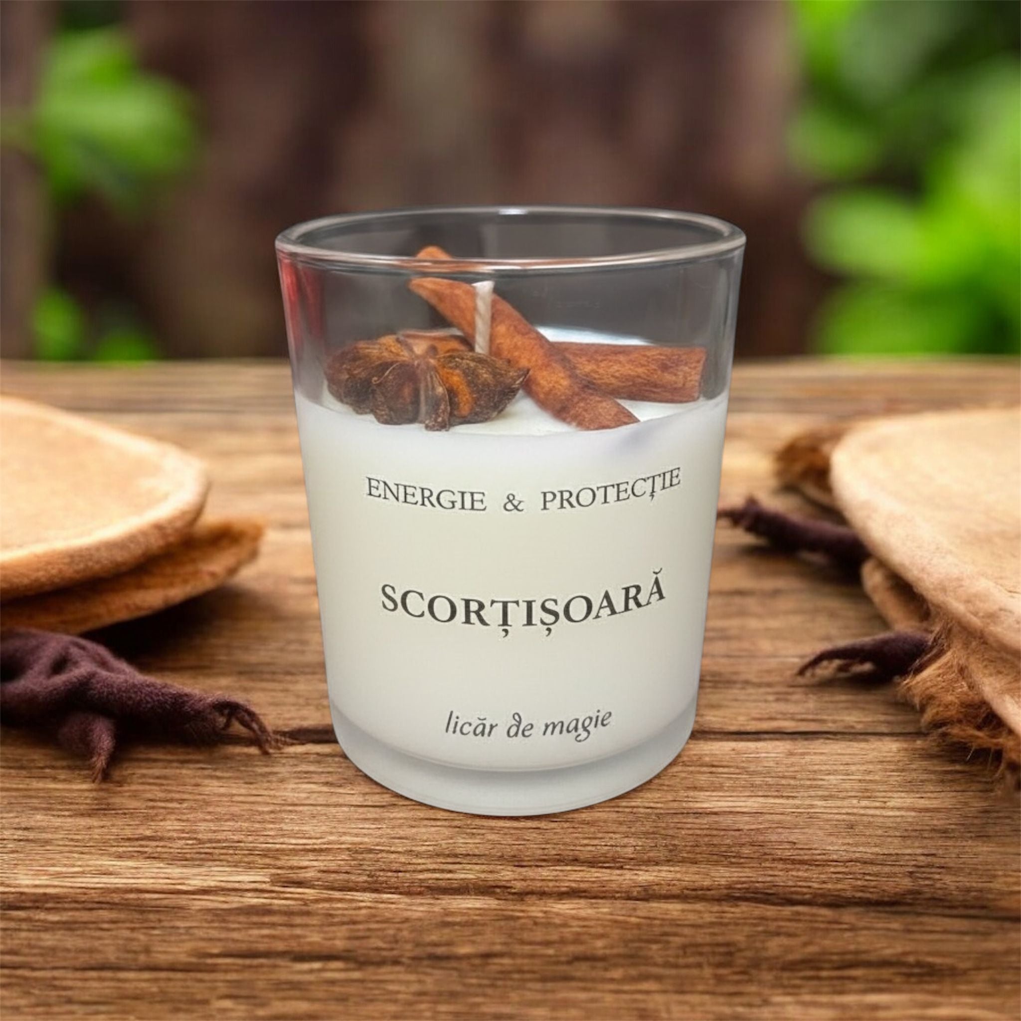 ✨ Lumânare Naturală – Scorțișoară Îmbietoare ✨