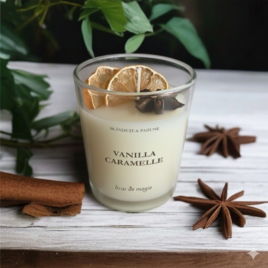 Lumanare naturala - Vanilla Caramelle