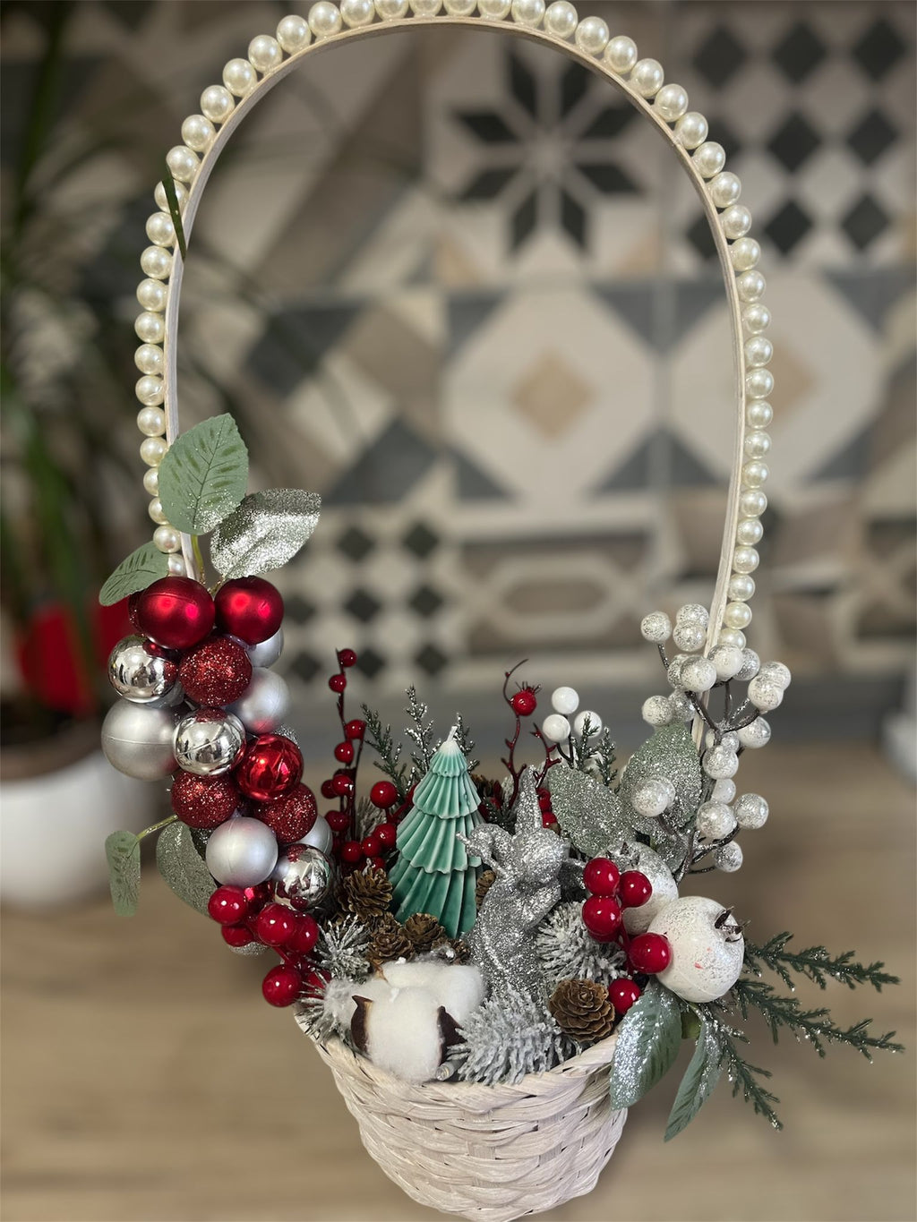 Feerie de iarnă cu accente strălucitoare.